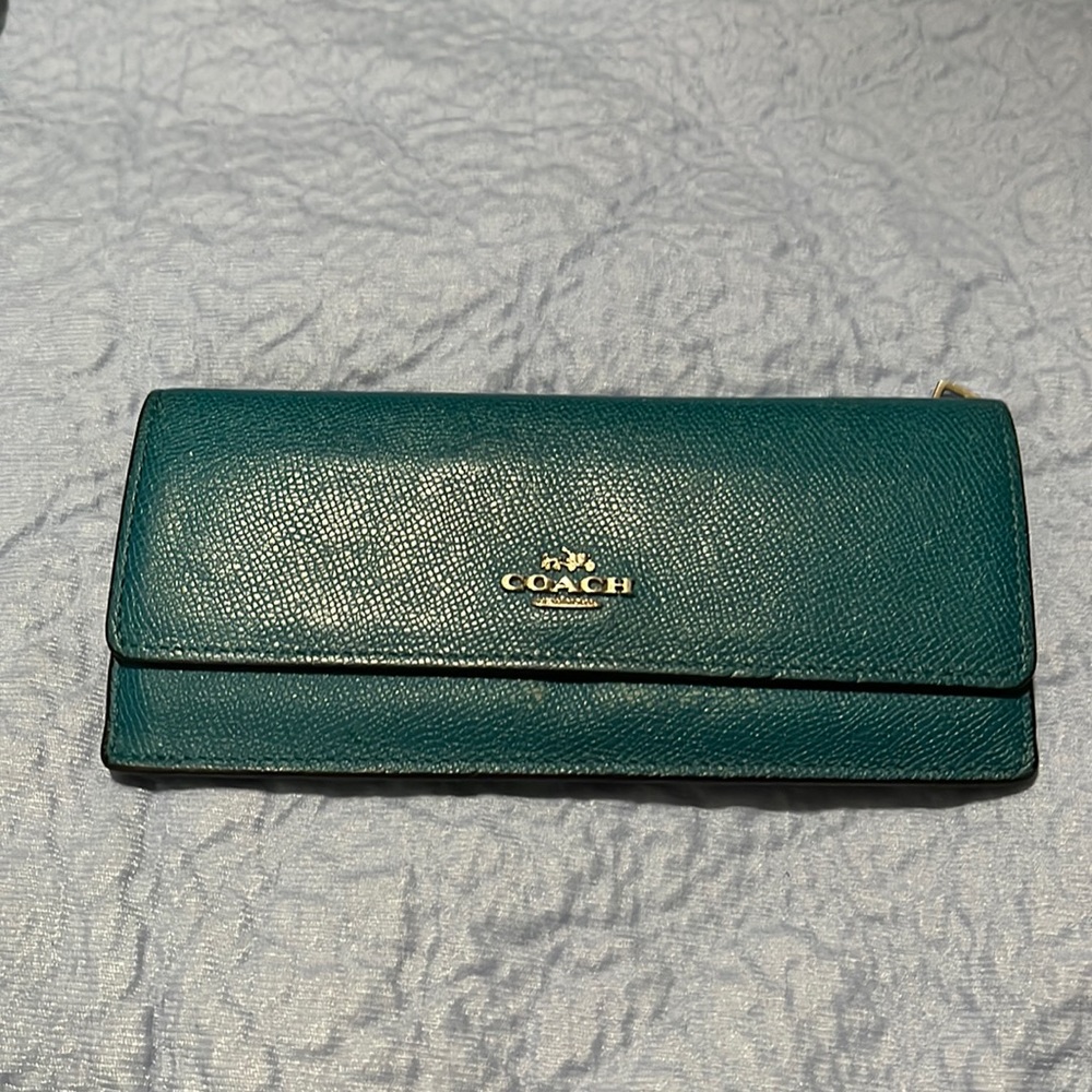 Coach Caribbean Blue wallet